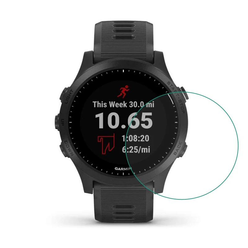 Película protetora de vidro temperado para smartwatch, película ultra transparente para garmin forerunner 945