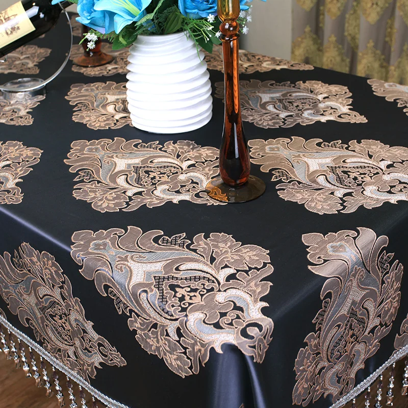 A European luxury cloth tablecloths tablecloth 002 upscale sophisticated jacquard table cloth tablecloths coffee table Classic B