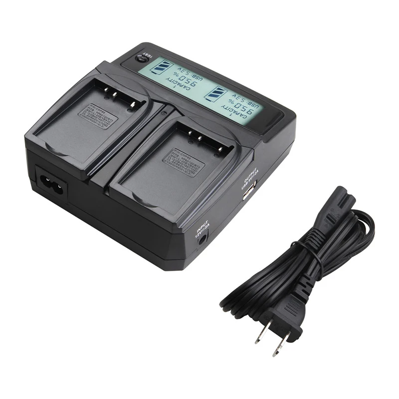 LVSUN Universal DC & Car Camera Battery Charger for Canon BP-511 BP-511A BP511 50D 40D 30D D60 D30 5D