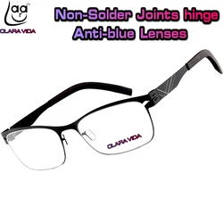 No screw Ultra lightweight stainless steel design Anti Blu ray ultraviolet-proof men women reading glasses +1 +1.5 +2 +2.5 +3