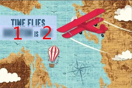 Custom World travel Airplane Map Aviator Birthday Retro Hot Air Balloon Clouds background Computer print party photo backdrop