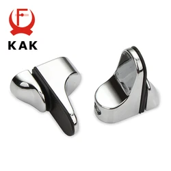 KAK Zinc Alloy Adjustable Glass Clamps Glass Plated Brackets Chrome Alloy Shelf Holder Support Clamp Holder For Glass Shelves