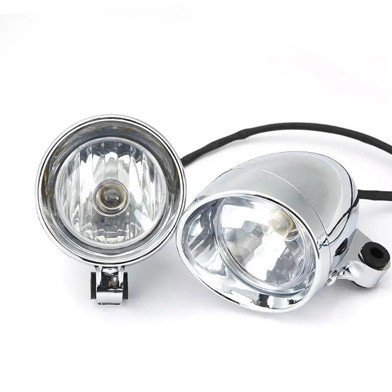 2pcs Universal 12V Motorcycle Headlight Spot Fog Light For Honda Shadow Spirit VT700 VT750 VT1100 VLX600 VT600 Magna VF250 VF750