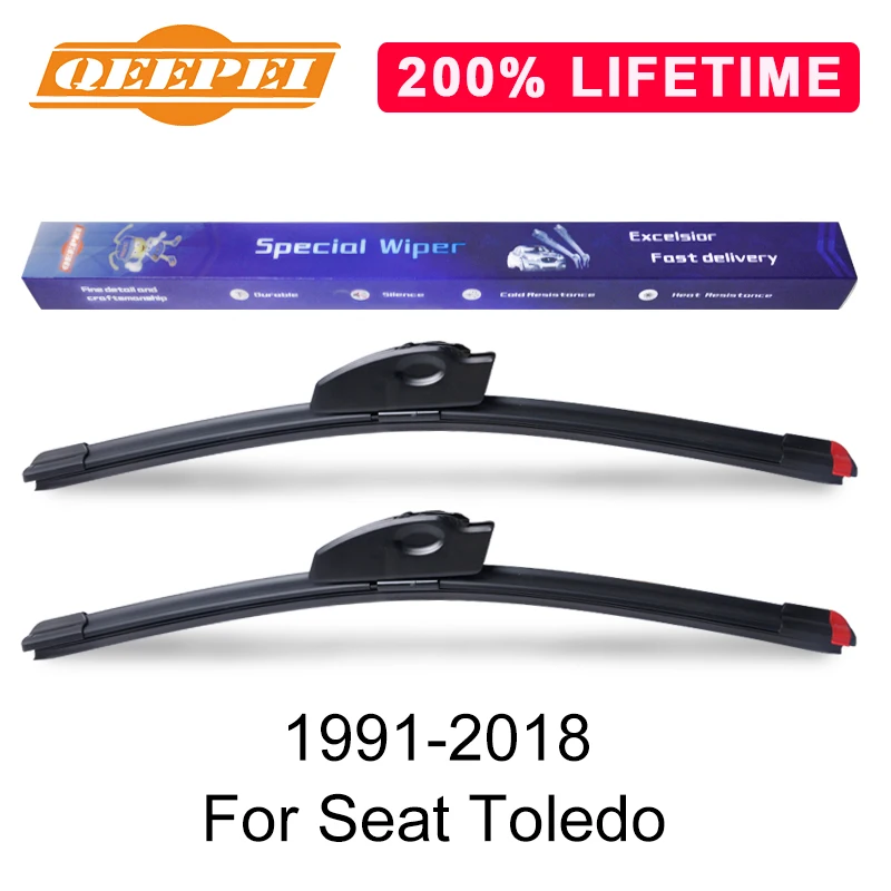 

QEEPEI Replace Wiper Blade For Seat Toledo 1991-2018 Silicone Rubber Windshield Windscreen Wiper Auto Car Accessories