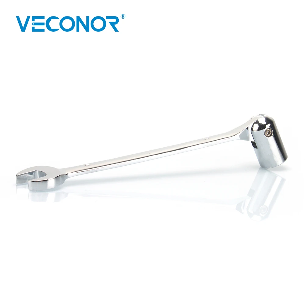 8mm Metric Swivel Head Socket Combination Spanner, Chrome Vanadium