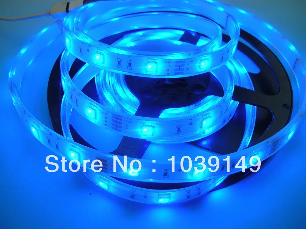 

High Brightness;5050 30LEDs/m RGB LED Strip;LED flexible strips;RGB Color;Waterproof IP67;5m/roll;White PCB with 3M tape;DC12V