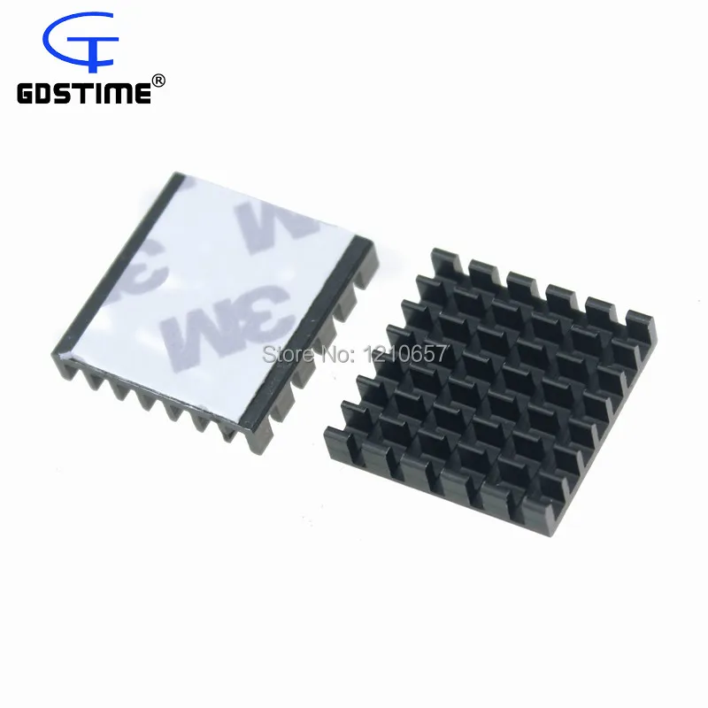 500 pieces lot 25x25x5mm Aluminum Heatsink for Chip GPU VGA RAM LED IC Radiator Cooling