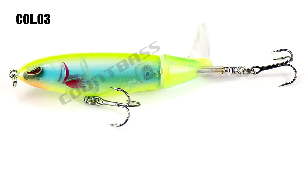 Countbass Surface Whopper Plopper mit VMC-Haken 110 mm 4-21/64 Zoll 19,7 g 11/16 oz., Wobbler Popper Topwater Soft Rotating Tail – Detail 11