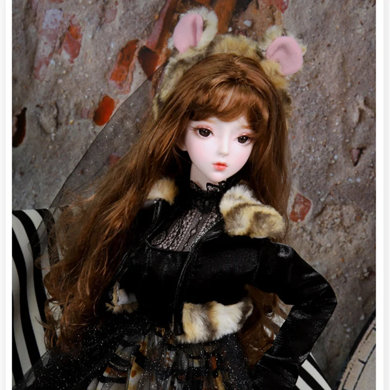 1/3 BJD doll  joint body white skin Amber with makeup include outfit shoes hair and Gift box gift toys high quality ICY,SD