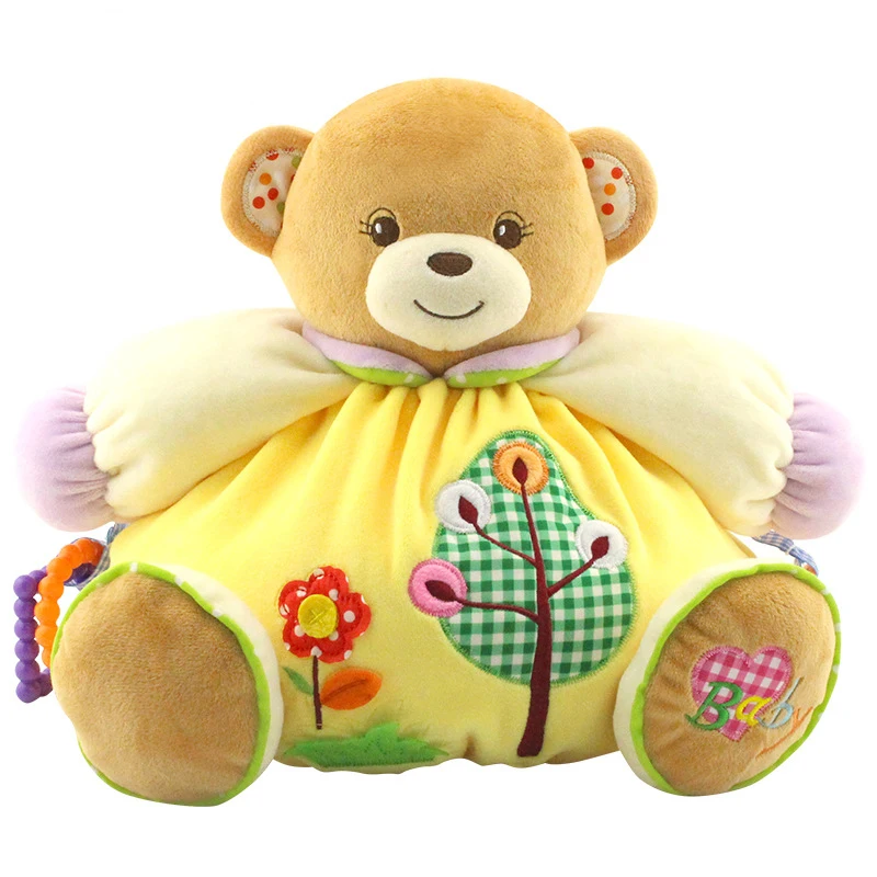 Hochets en peluche de dessin animé pour bébés, jouets doux pour tout-petits, jouets pour garçons et filles, 0, 12, 13, 24 mois