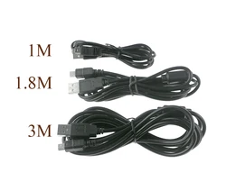 1m 1.8m 3m USB Power Charger Wire Charging Cable Cord For Playstation 3 For PS3 Controller Accessories Black