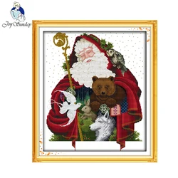 Hot Winter Christmas decorations for home Joy Sunday Happy Christmas DIY Chinese Style Cross Stitch Kits