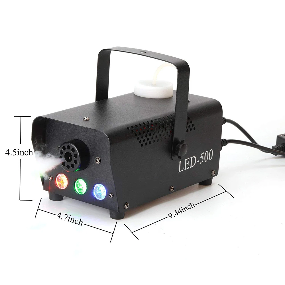 Aimkeeg-Machine à struction ée à LED avec Commande Sans Fil, 500W, Télécommande, RVB, Éjecteur de struction ée pour Documents, Éclairage de Scène Professionnel pour DJ et ix