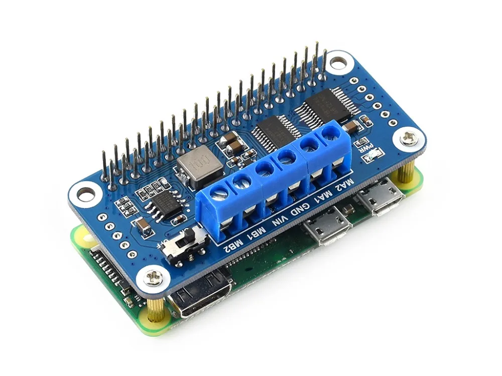 Imagem -04 - Driver de Motor Chapéu para Raspberry pi I2c Interface.