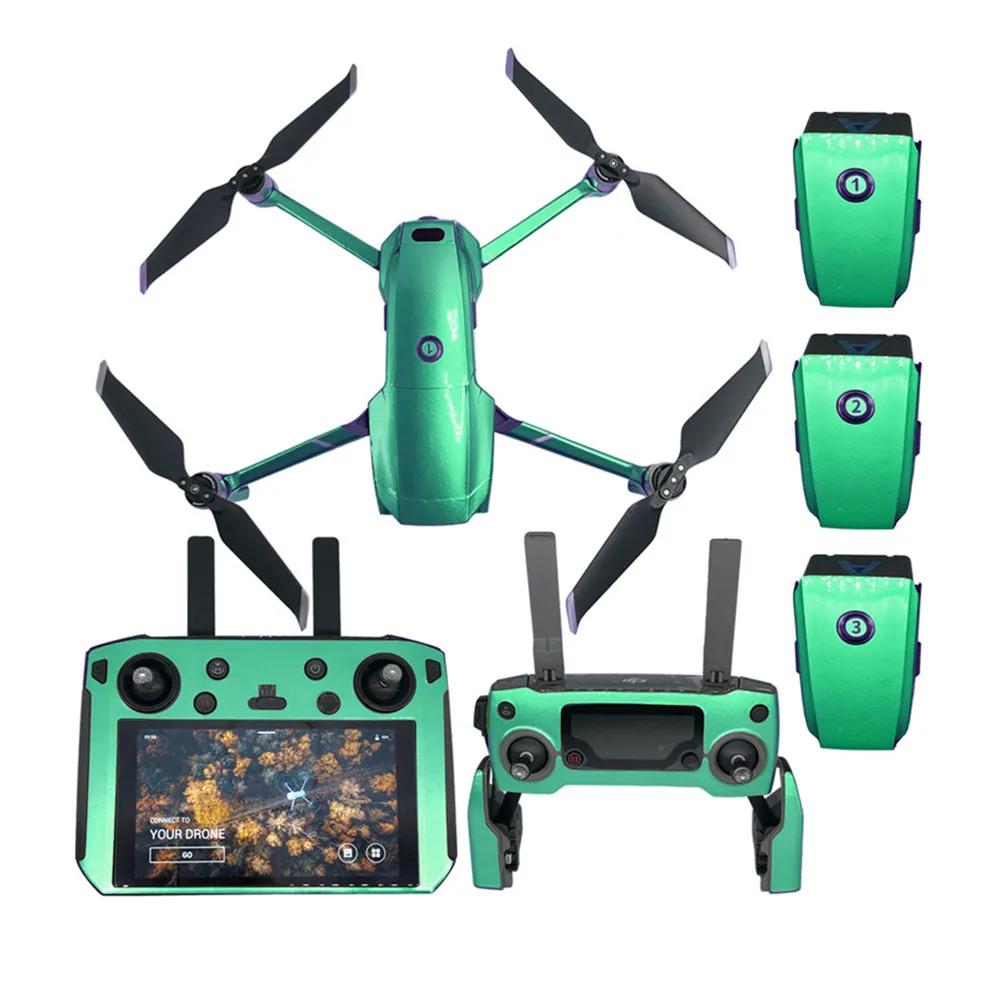 กันน้ำเรืองแสงสติกเกอร์ผิวสติกเกอร์สำหรับ DJI Mavic 2 Pro/ซูม Drone Body 3 M สติกเกอร์สำหรับ DJI smart Controller Skin