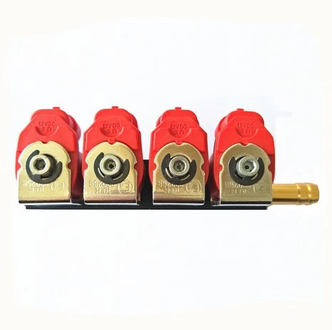 LPG/CNG Injection Rail for 3ohm  4 Cylinder for Multipoint Sequential Injection Systems  Common Injector Rail and accessories
