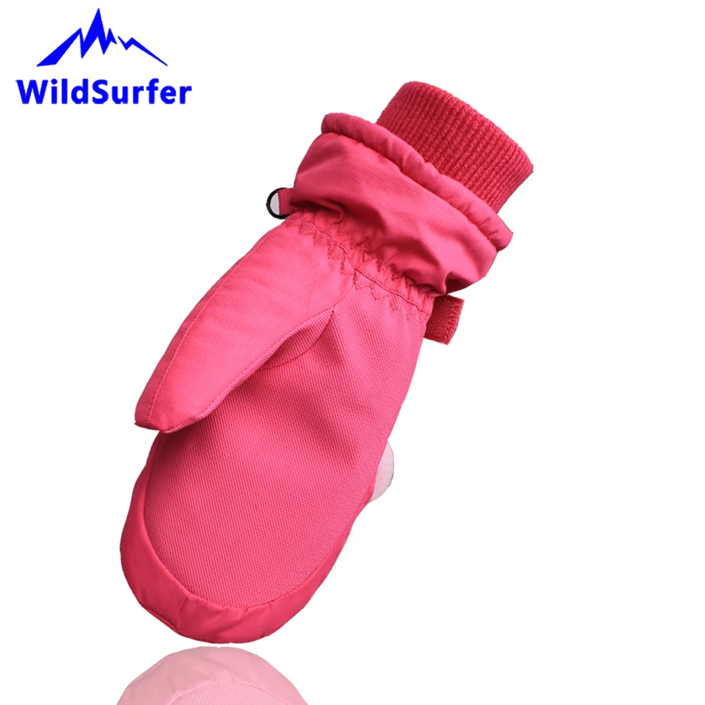 Children Mittens Ski Snowboard Gloves 4-9 Years Kids Winter Narty Skiing Riding Waterproof Snow Heated Gloves