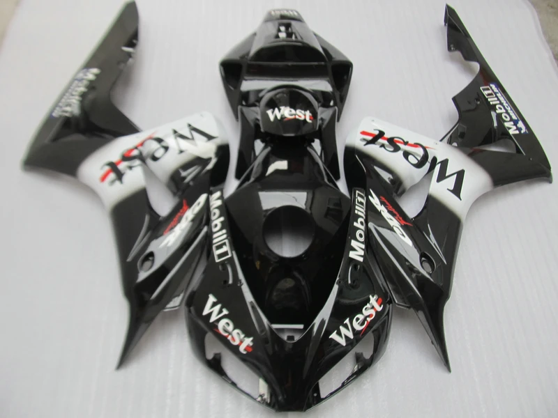 Injection molding fairing kit for Honda CBR1000RR 2006 2007 west sticker black motorcycle fairings CBR 1000RR 06 07 OT35