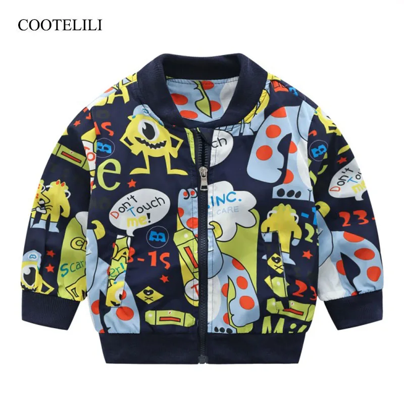 COOTELILI Spring Active Outerwear & Coats Toddler Kids Girls Bomber Jacket Baby Boy Jacket  Children Clothing 80-130cm