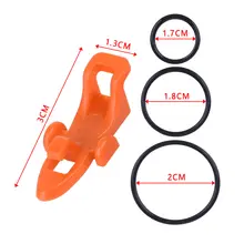 Fishing Hook Keeper with Rubber Rings #6