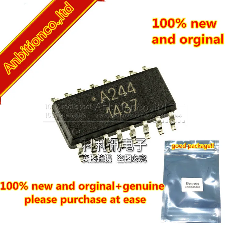 10pcs 100% new and orginal ACPL-244-500E SOP16 A244 AC Input Multi-Channel Half-Pitch Phototransistor Optocoupler in stock