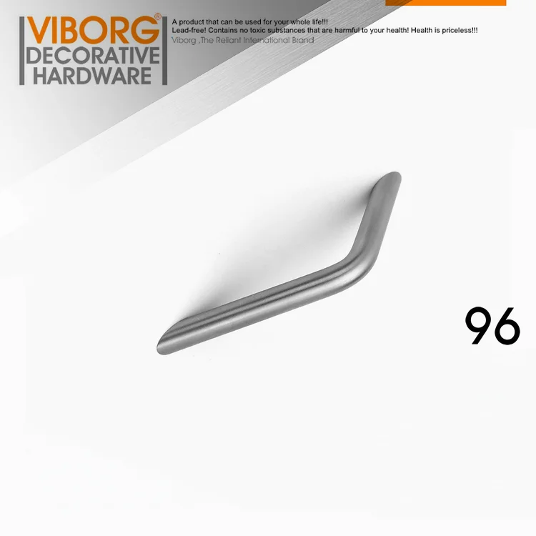 VIBORG Deluxe 96mm Solid 304 Stainless Steel Modern Kitchen Cabinet Cupboard Door Handles Pull Drawer Pulls Handle, SV725