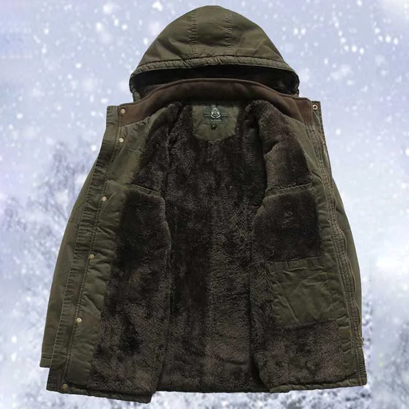 Nieuwe Fashon Militaire Leger Windjack Hooded Mans Jassen Winter Merk Fleece Gewatteerde Jas Mannen Warme Parka Mannelijke Kleren