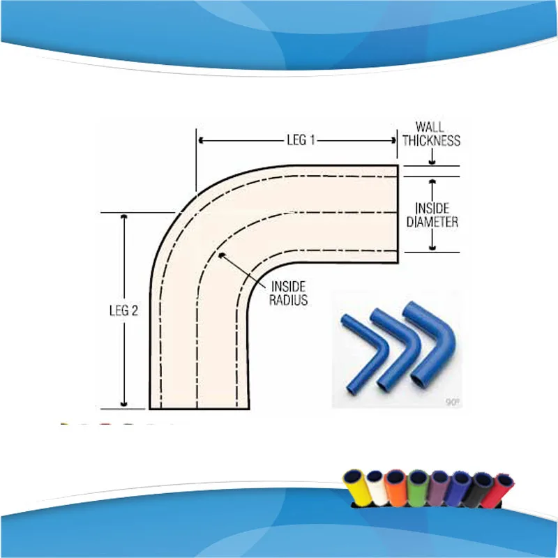 25mm/32mm/35mm/38mm/44mm 90 Degree Eblow Silicone hose Reducer Coupler