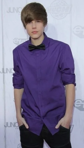 XS-3XL 2024 New Men's Clothing Clothes Star Justin Bieber Purple Long Sleeve Shirt Male Plus Size Stage Singer Costumes