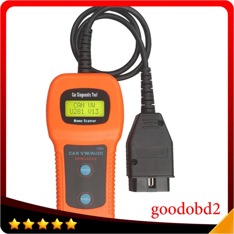 U281 Airbag Auto Car Care Memoscanner automobile Diagnostic Tool Engine Code Reader scan tool for audi VW Memoscan U281