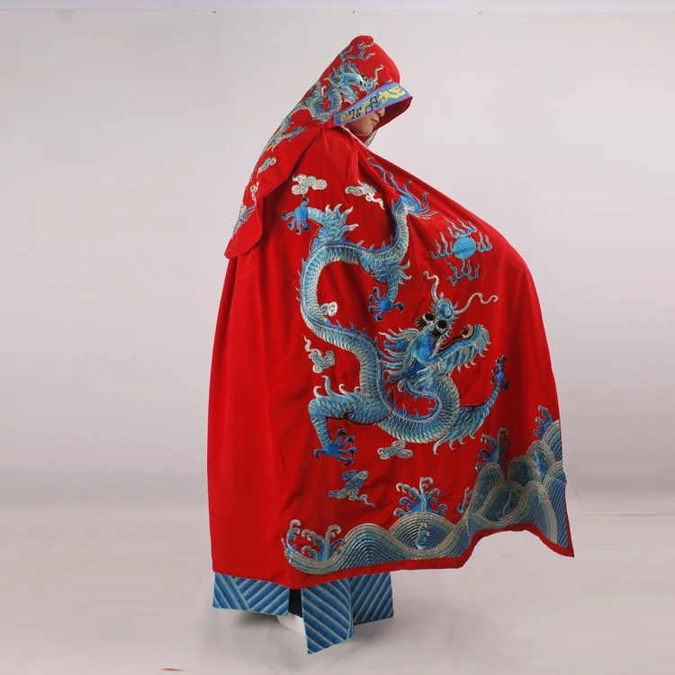 

Embroidery Dragon Dramaturgic Peking emperor's mantle Costume China operas costume Carnival Chinese Beijing Opera Drama Cloak