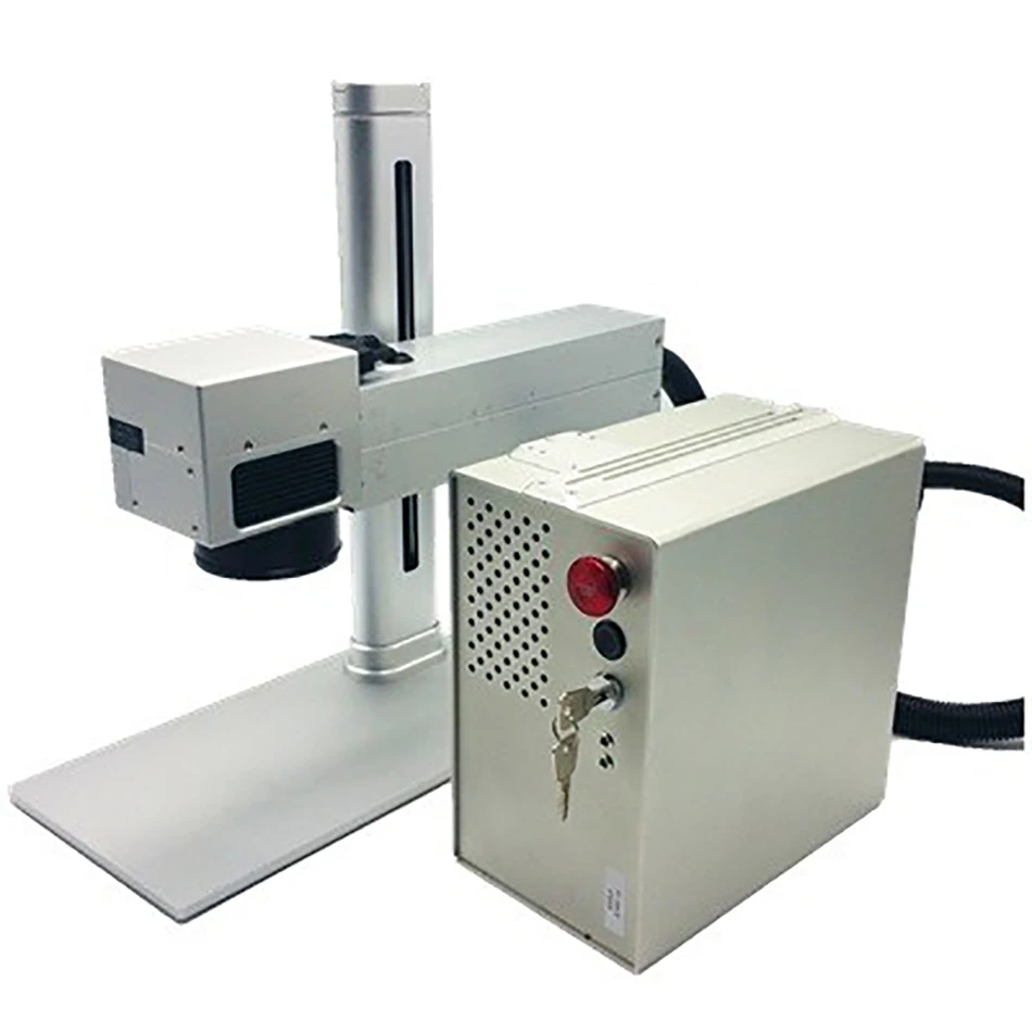 Mini 1064mn 30KW Split Laser Marking Engraving Machine Metal Plastic Nameplate Carving Machine