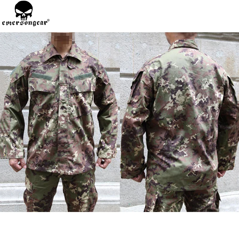 EMERSONGEAR Paintball games Combat Suit Italy Vegatata Unifor Airsoft Hunting Tactical Shirt Pants VEG EM6981