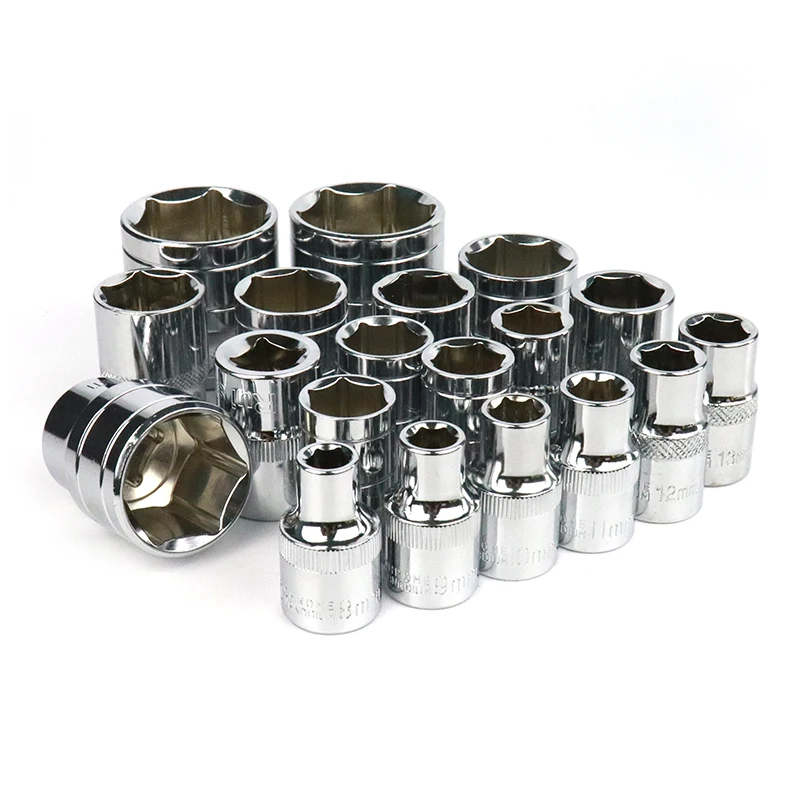 1/2'' Combination Drive Socket Set 8-32mm Hex Socket CR-V Socket Adapter For Auto Car Repair Impact Socket Tool Accessories 1pc