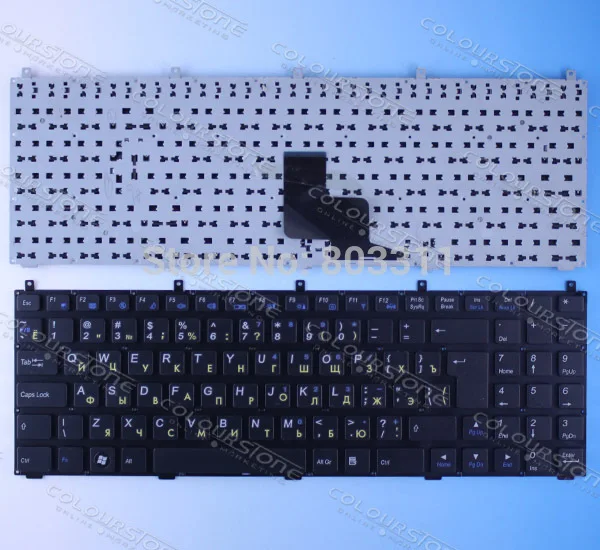 Russian Black Laptop Keyboard for Casper W765S DNS 0123975 CLEVO PHILCO 15A SIM2000 RU Black laptop keyboard