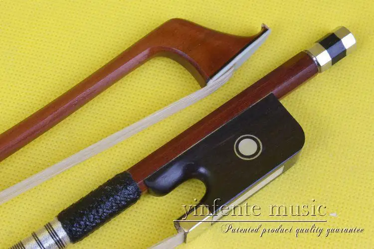 

1 pcs brazilwood Cello Bow ebony dot f rog Pattern 4/4 New 68#