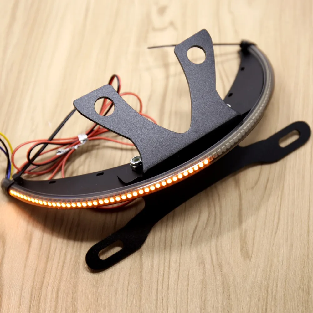 LED Fender Smoked Turn Signal Kit&Tag Light&Bracket For Victory Vegas 2003-2017