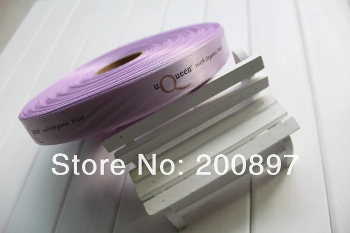 Custom ribbons printing gift package decoration polyester ribbons with own logo 500yards/lot