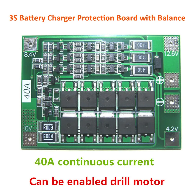 1S/2S/3S/4S/5S Li-ion Lithium Battery 18650 Charger PCB BMS Protection Board Lipo Cell Module with Balancer