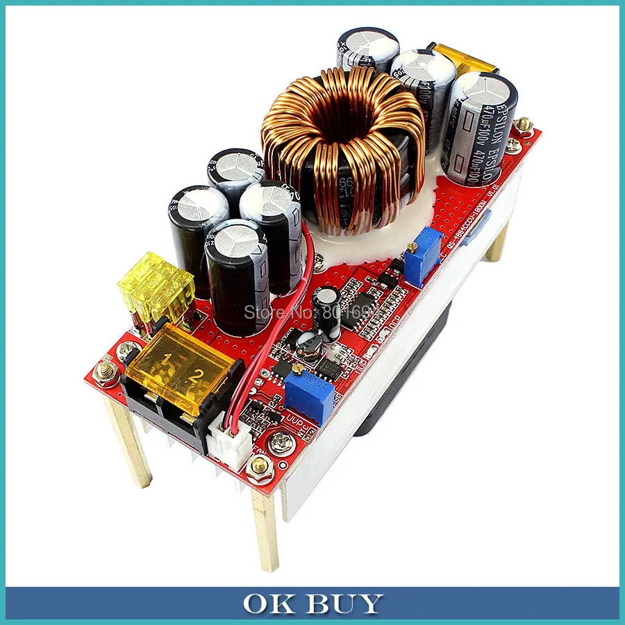 1500W 30A CC CV Boost Converter 10V-60V to 12V-90V 24V48V60V72V DC-DC Voltage Step Up Power Supply Module High Power