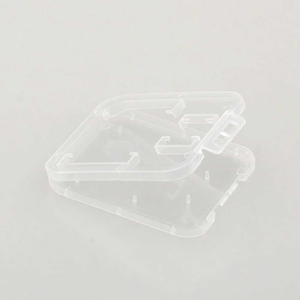 5 Pcs Clear Plastic Memory Card Case SD TF Card Storage Box Protection Holder