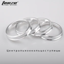 4pcs Car Aluminium Alloy Wheel Hub Centric Rings center Bore 74.1-54.1 74.1-56.1 74.1-60.1 74.1-66.6 74.1-67.1 74.1-71.6