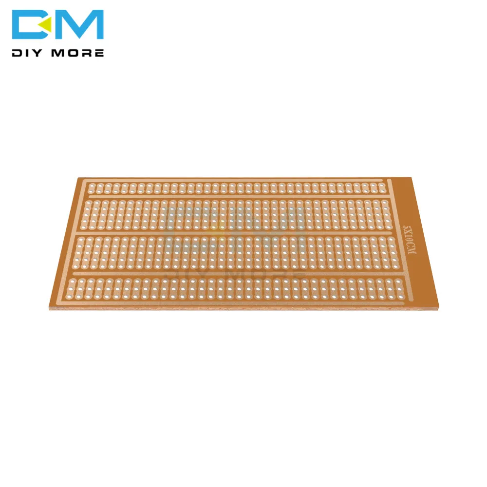 10PCS Single Side Wholesale universal 5x10cm Solderless PCB Test Breadboard Copper Prototype Paper Tinned Plate Joint holes DIY