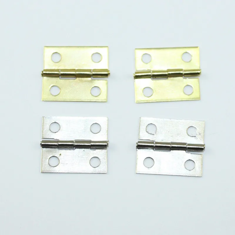 European Vintage Iron Cabinet Door Luggage Mini Hinge,4 Holes Decor,Furniture Decoration,Antique Lock Hinges,18*16mm,100Pcs