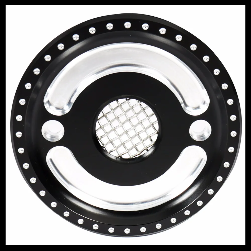 Front Black Drive Pulley Engine Cover For Harley Sportster XL 883 1200 48 72 SuperLow Nightster 04 05 06 07 08 09-18