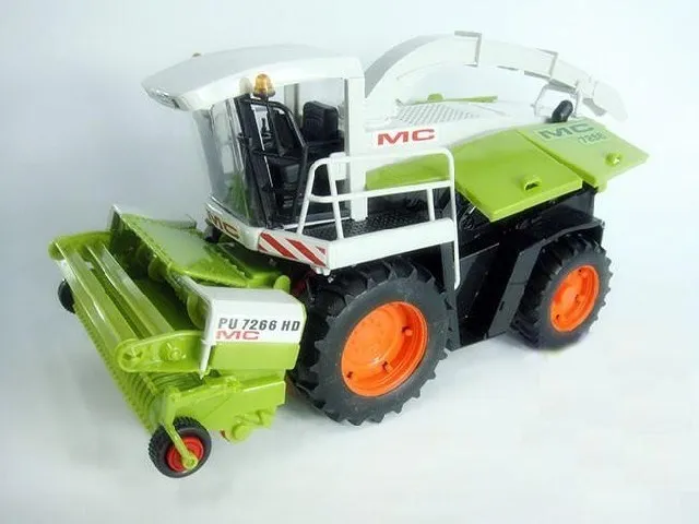 Science and engineering engineering vehicle, double harvester, farmer car, car model toy W106