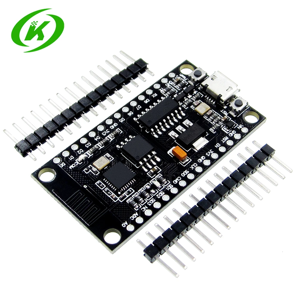 NodeMCU V3 Lua WIFI module integration of ESP8266 + extra memory 32M Flash, USB-serial CH340G