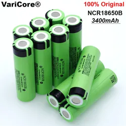 12 pcs/lot New Original 18650 NCR18650B 3400mAh Rechargeable Li-ion battery 3.7V For Flashlight