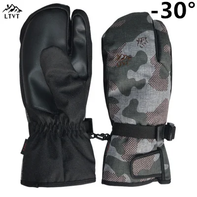 

LTVT-Waterproof Ski Gloves for Men and Women, Snowboard Gloves, Motorcycle Riding Winter Gloves, Unisex Snow Gloves