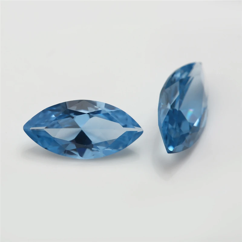 Marquise-Schliff Synthetischer Spinell Blaue Lose Steine 3x6mm-8x16mm 106 109 113 120 Farbe für Schmuckherstellung – Detail 3